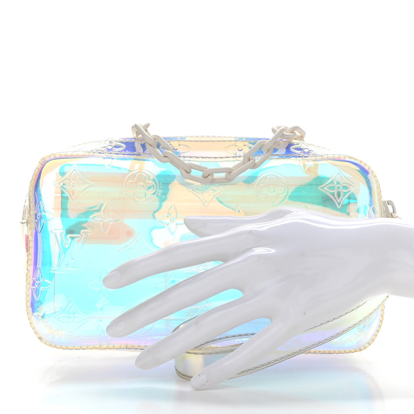 PVC Monogram Pochette Volga Iridescent Prism