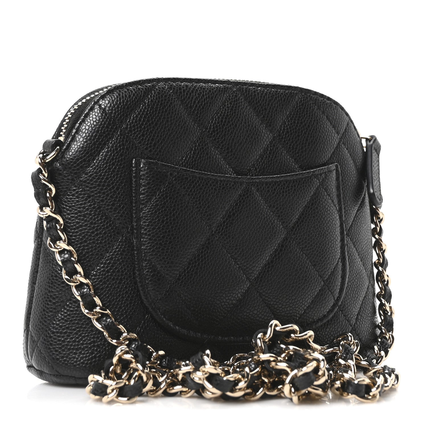 Chanel Caviar Quilted Classic Clutch With Chain Black 3 of 11