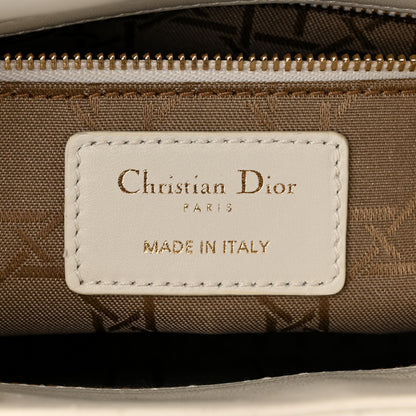 Christian Dior Lambskin Cannage Small My ABCDior Lady Dior White 6 of 15