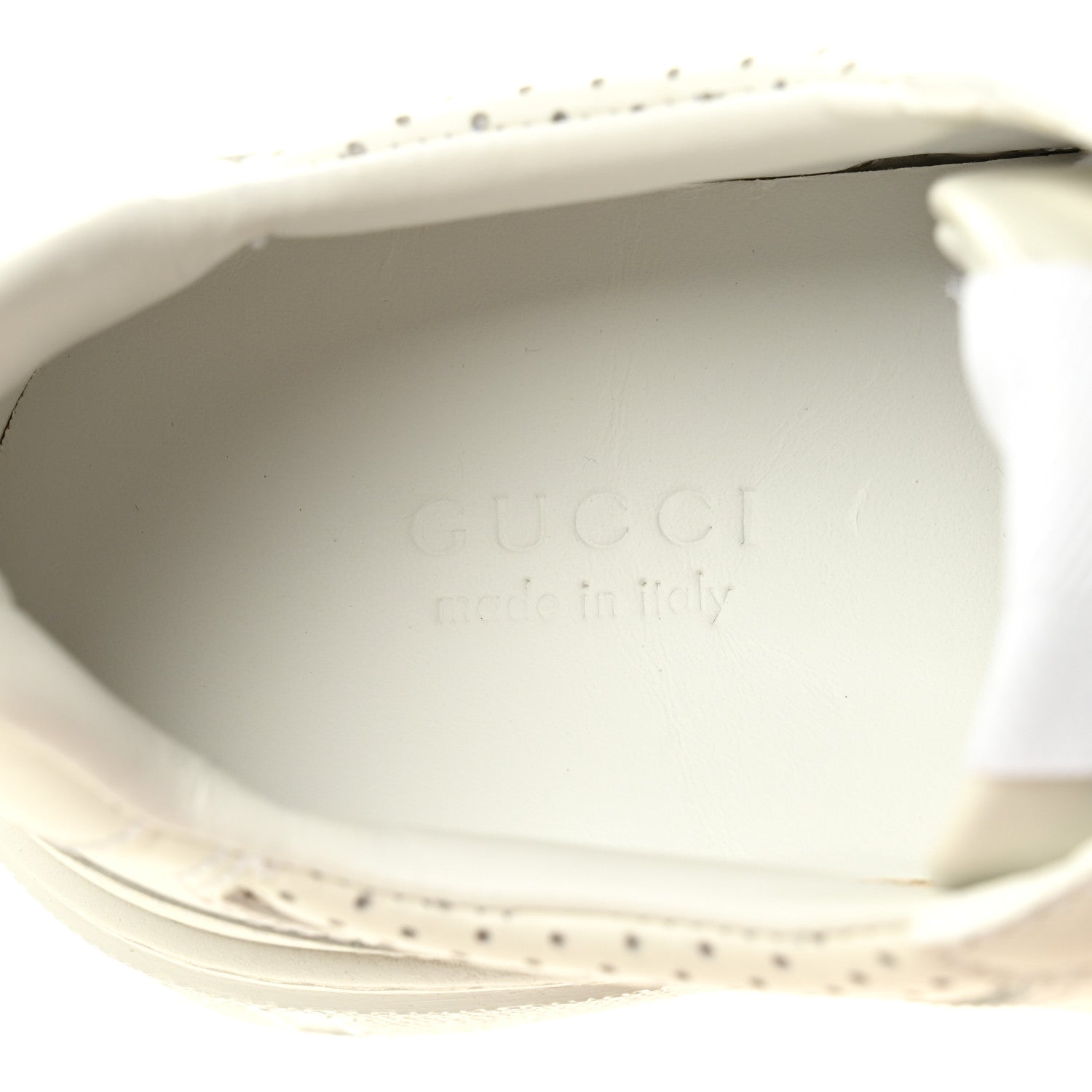 Gucci Calfskin GG Tennis Embossed Perforated Womens Platform 55mm Sneakers 35.5 Great White 8 of 9