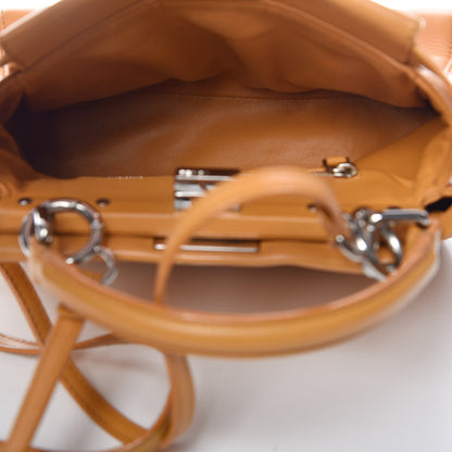 Fendi Nappa Mini Peekaboo Iconic Satchel Giallo Syrup 5 of 10