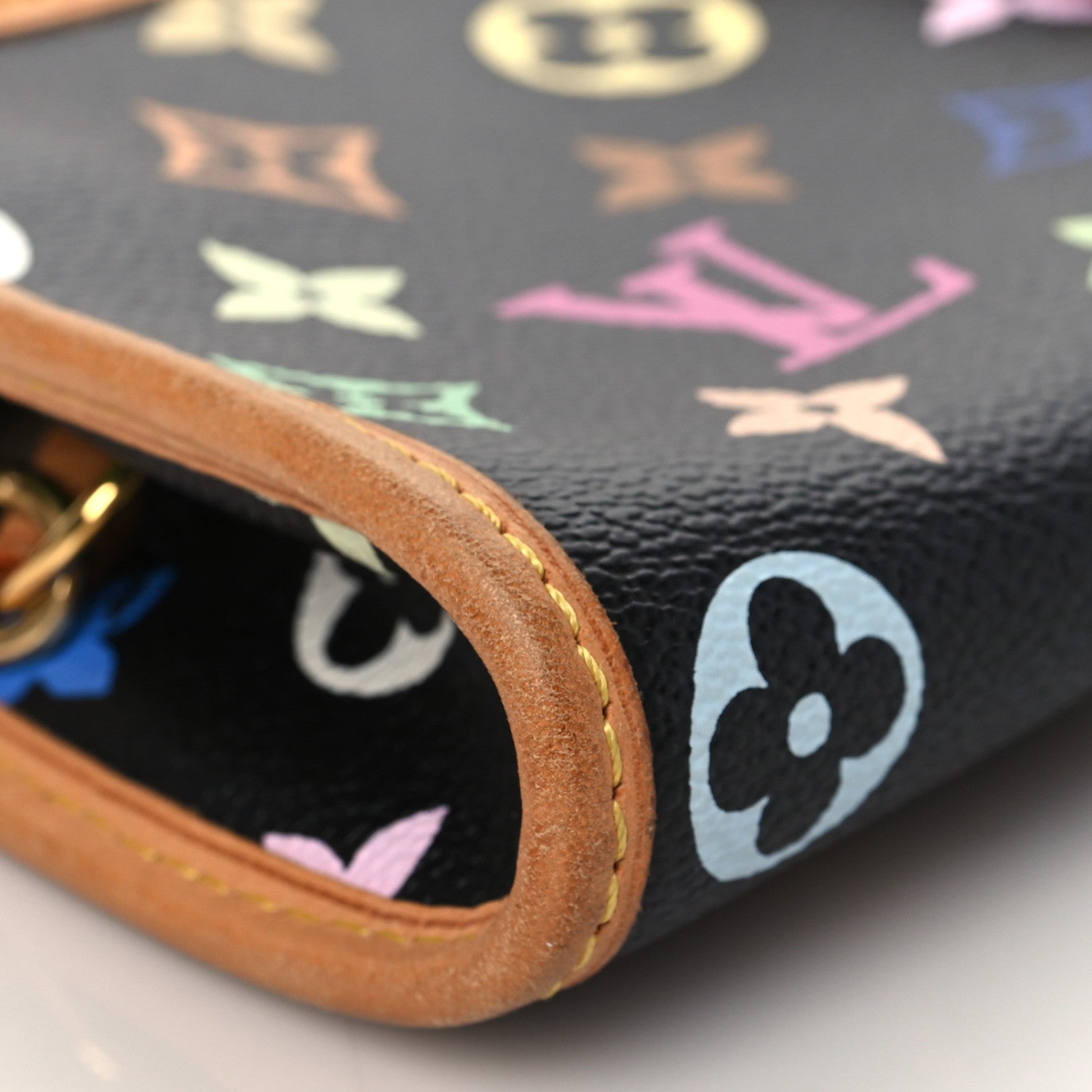 Louis Vuitton Monogram Multicolor Shirley Black 8 of 9