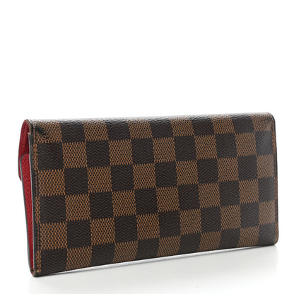 Louis Vuitton Damier Ebene Josephine Wallet Red 3 of 7