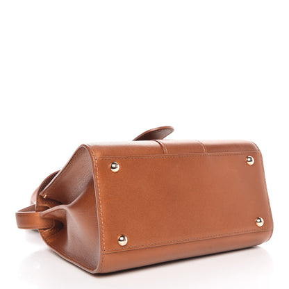 Delvaux Metallic Calfskin Mini Brillant Satchel Camel 6 of 16