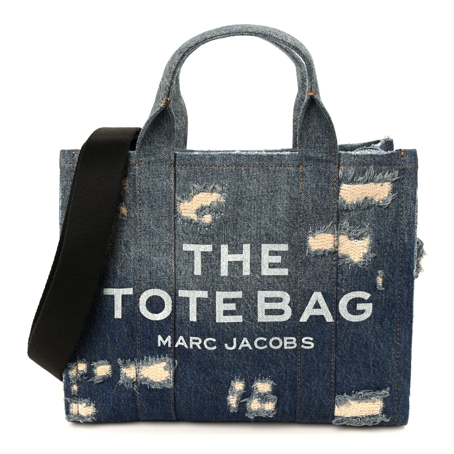 Marc Jacobs The Rip and Repair Denim Canvas Medium The Tote Bag Blue Blue 1 of 11