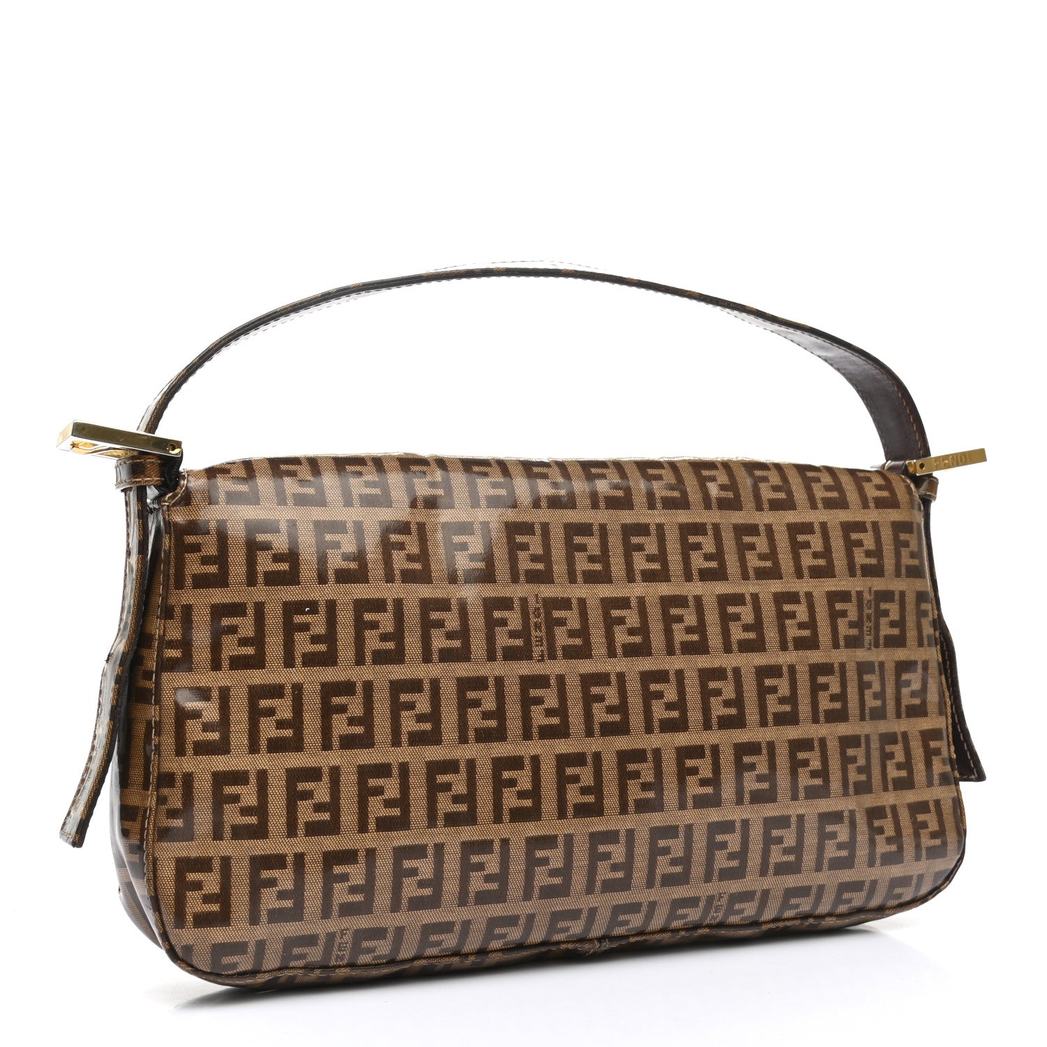 Fendi Vinyl Zucchino Baguette Tobacco 3 of 14
