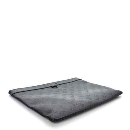 Louis Vuitton Calfskin Monogram Shadow Discovery Pochette Black 4 of 6