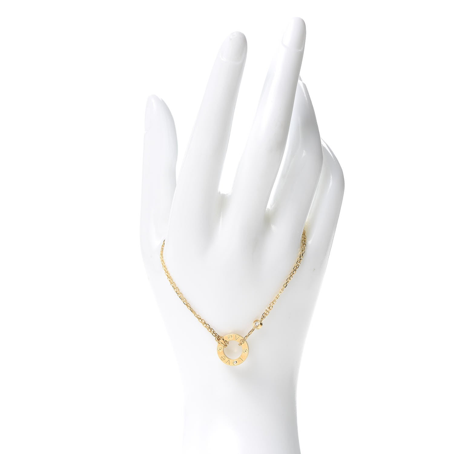 Cartier 18K Yellow Gold Diamond LOVE Bracelet 2 of 5