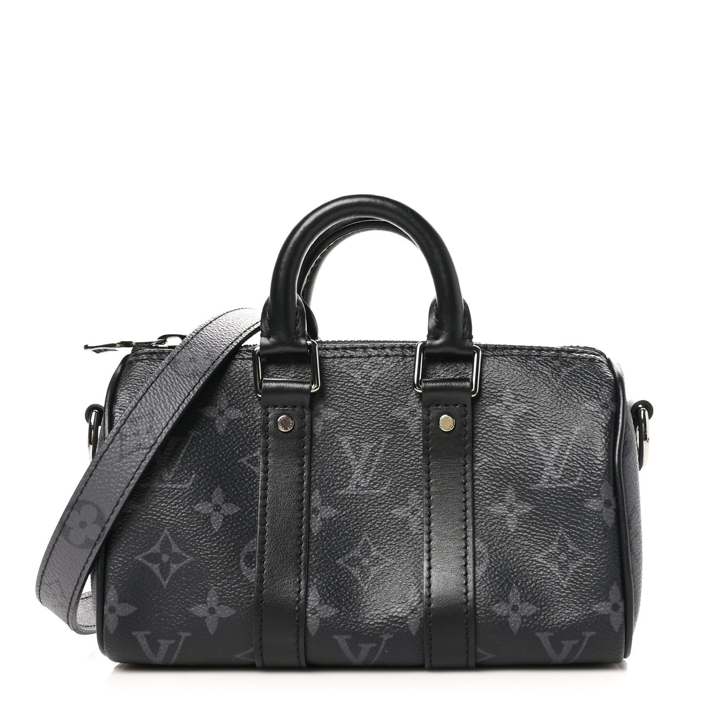 Reverse Monogram Eclipse Keepall XS Black