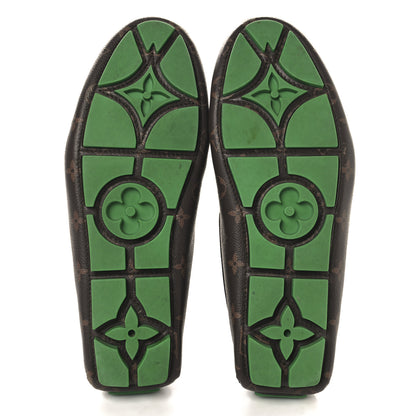 Louis Vuitton Monogram LV Driver Moccasin Loafers 10.5 Macassar 6 of 9