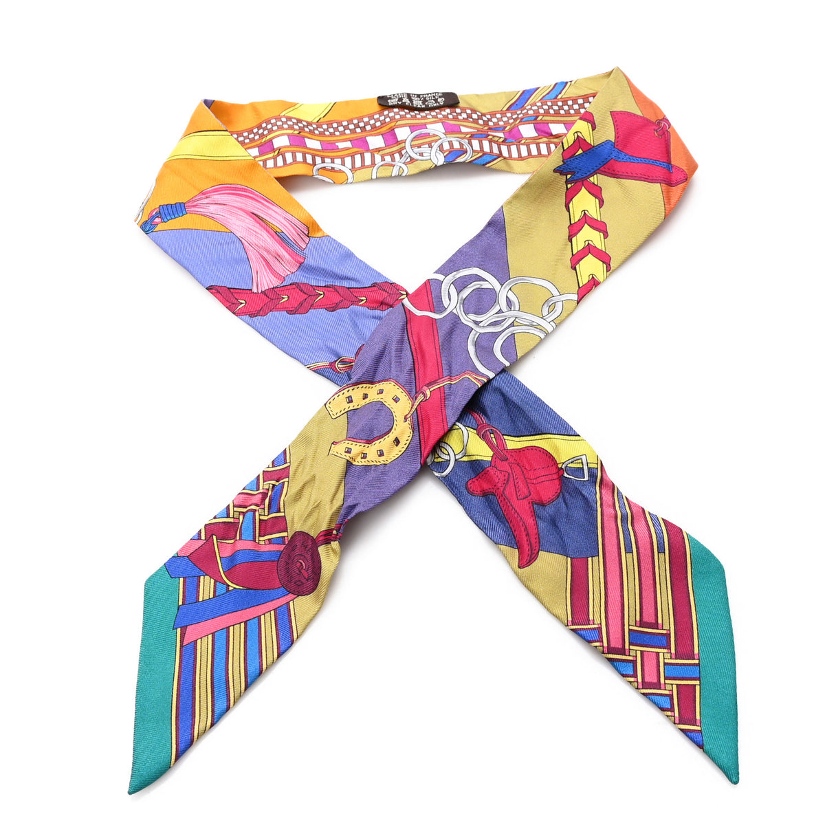Hermes Silk Brides et Gris Twilly Multicolor 1 of 3
