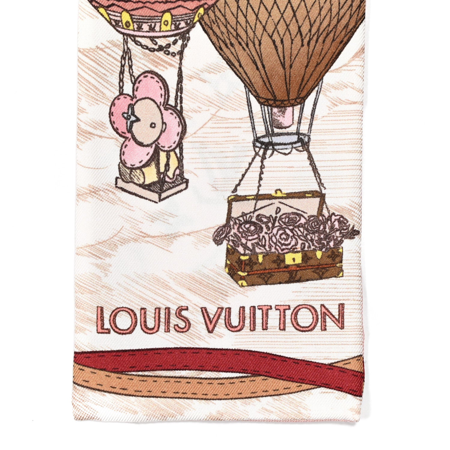 Louis Vuitton Silk Monogram Up And Away Bandeau Light Pink 2 of 4