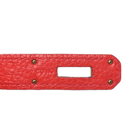Hermes Togo Kelly Retourne 35 Rouge Casaque 6 of 9