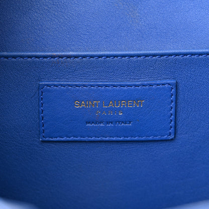 Saint Laurent Calfskin Monogram Baby Cabas Blue Majorelle 6 of 14