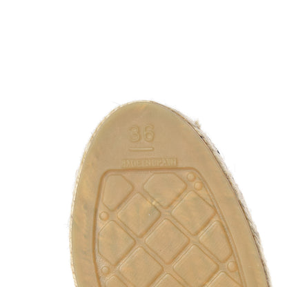 Chanel Lambskin CC Espadrilles 36 Black 6 of 11