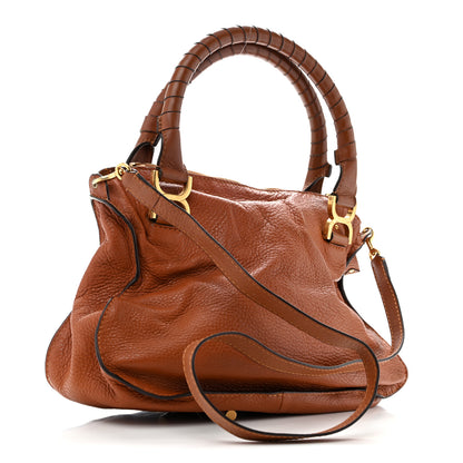 Chloe Calfskin Medium Marcie Satchel Tan 3 of 13