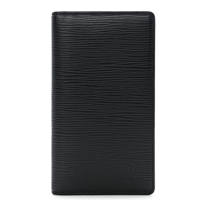 Louis Vuitton Epi Checkbook Organizer Wallet Black 1 of 8