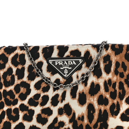 Prada Tessuto Soft Nylon Leopard Print Crossbody Avorio 8 of 10