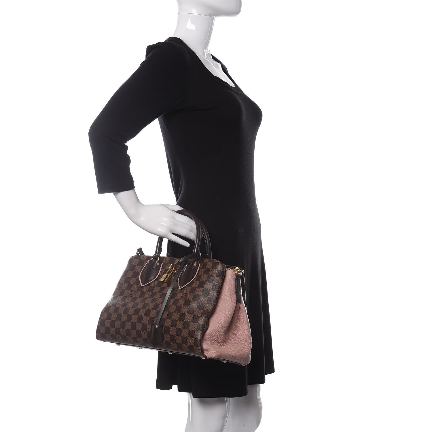Louis Vuitton Cuir Taurillon Damier Ebene Normandy Magnolia 2 of 11