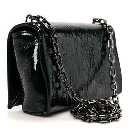 Christian Louboutin Naplak Patent Calfskin Monochrome Loubi54 Shoulder Bag Green 3 of 10