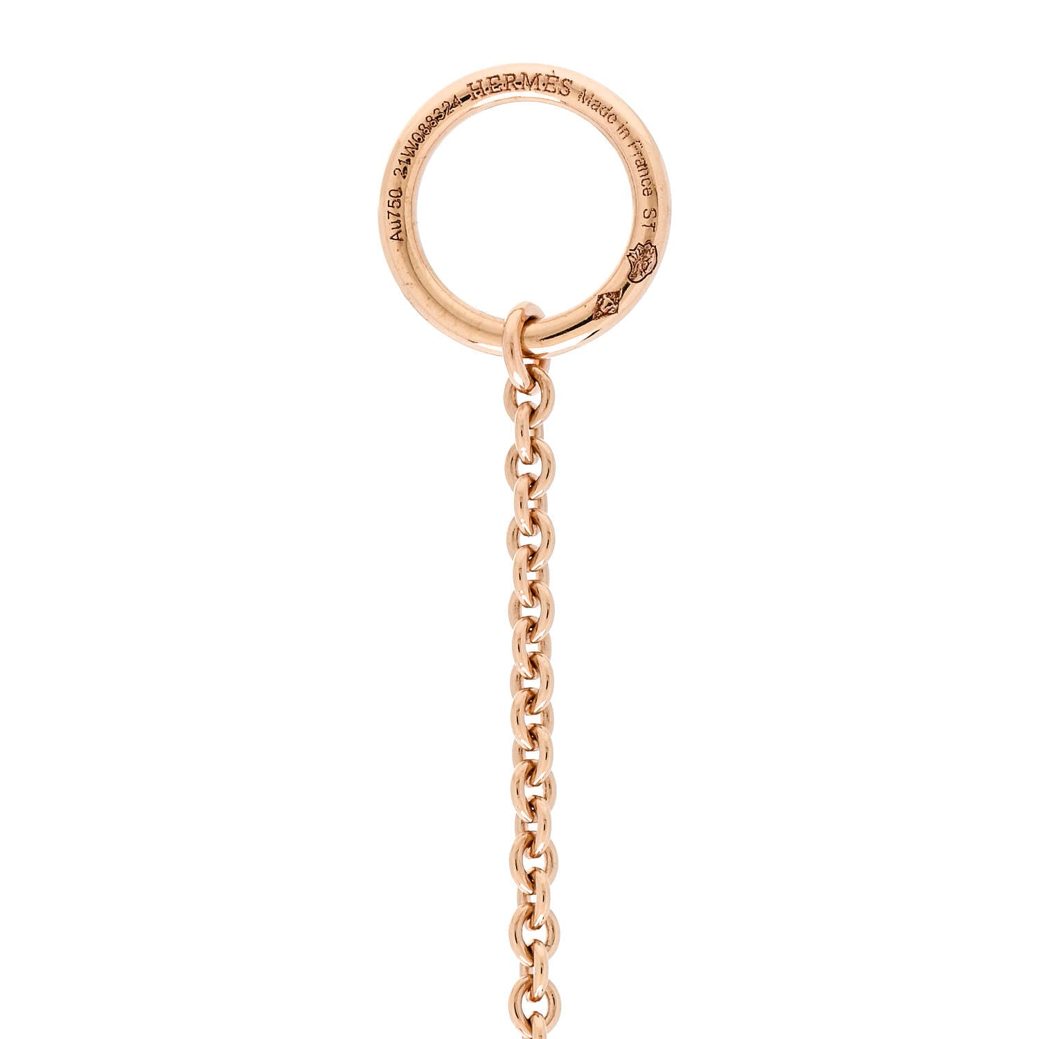 Hermes 18K Rose Gold Diamond TPM Vertige Coeur Bracelet ST 3 of 3