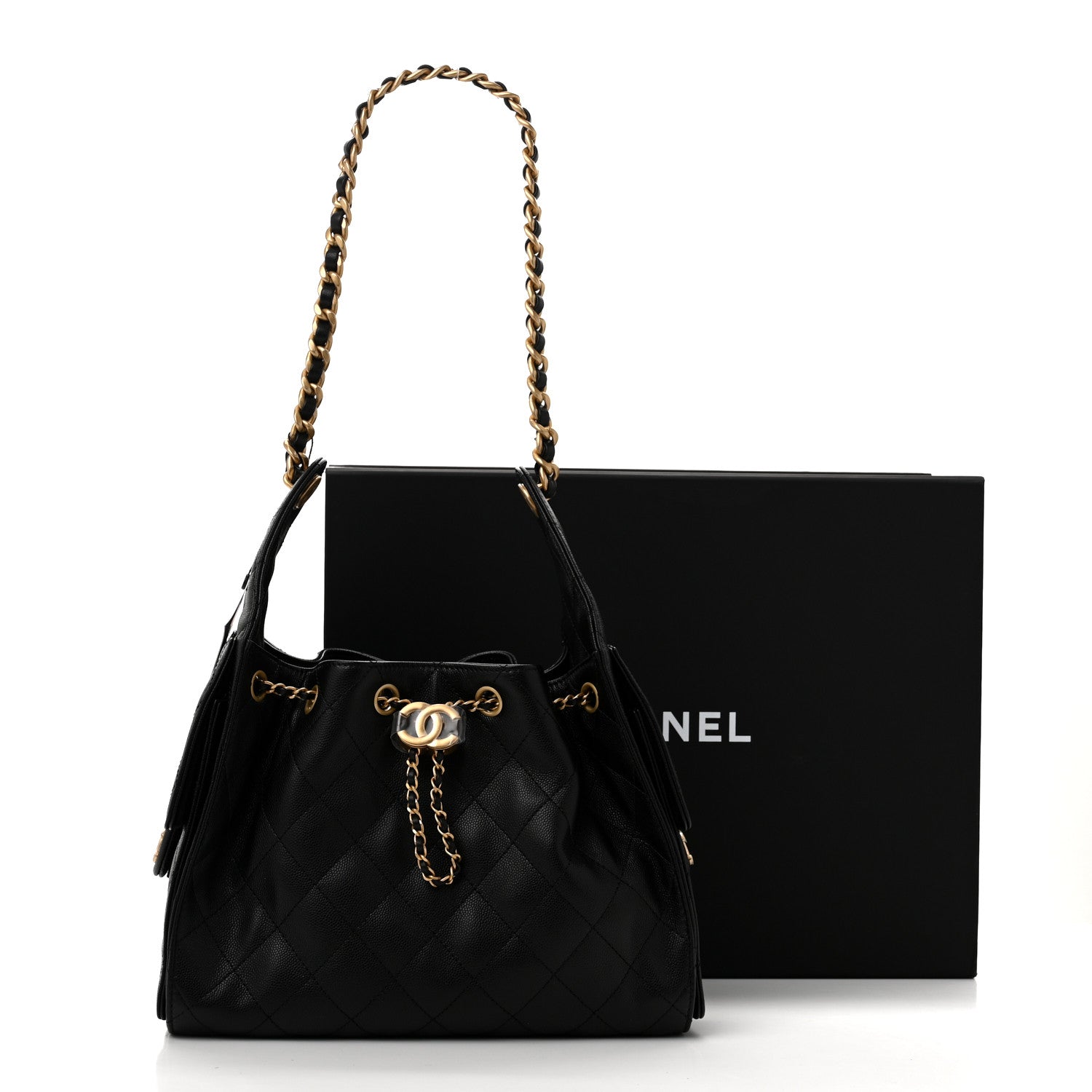 Chanel Caviar Quilted Small Chanel 25 Handbag Black 11 of 11