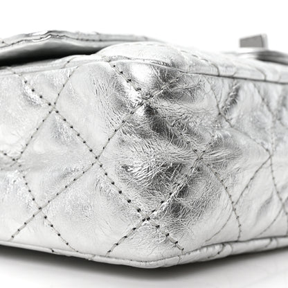 Chanel Metallic Aged Calfskin Quilted 2.55 Reissue 226 Flap Silver 17 of 19