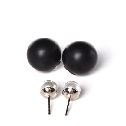 Christian Dior Mise En Dior Tribal Earrings Matte Black Pearl 3 of 5