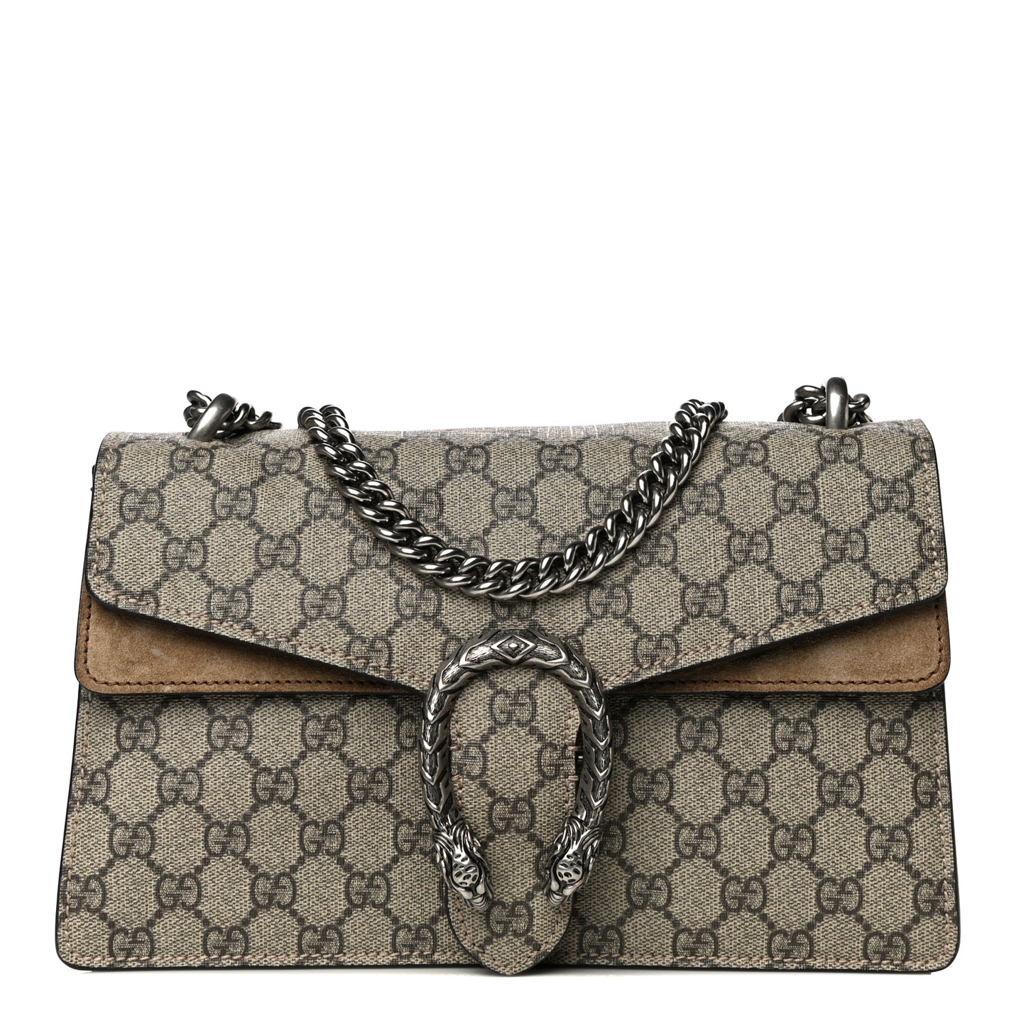 GG Supreme Monogram Small Dionysus Shoulder Bag Taupe