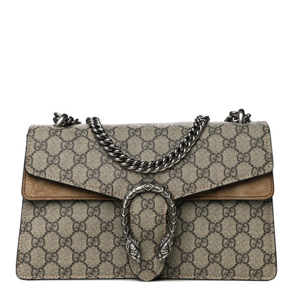 Gucci GG Supreme Monogram Small Dionysus Shoulder Bag Taupe 1 of 17