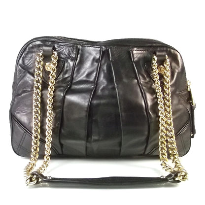 Marc Jacobs Leather Pleated Little Gordon Shoulder Bag Black 1 of 9