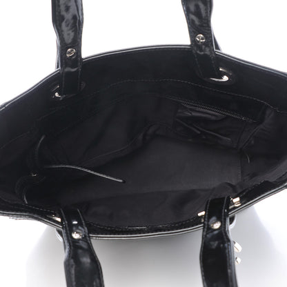 Chanel Vinyl Quilted Small Paris Biarritz Tote Black 5 of 7