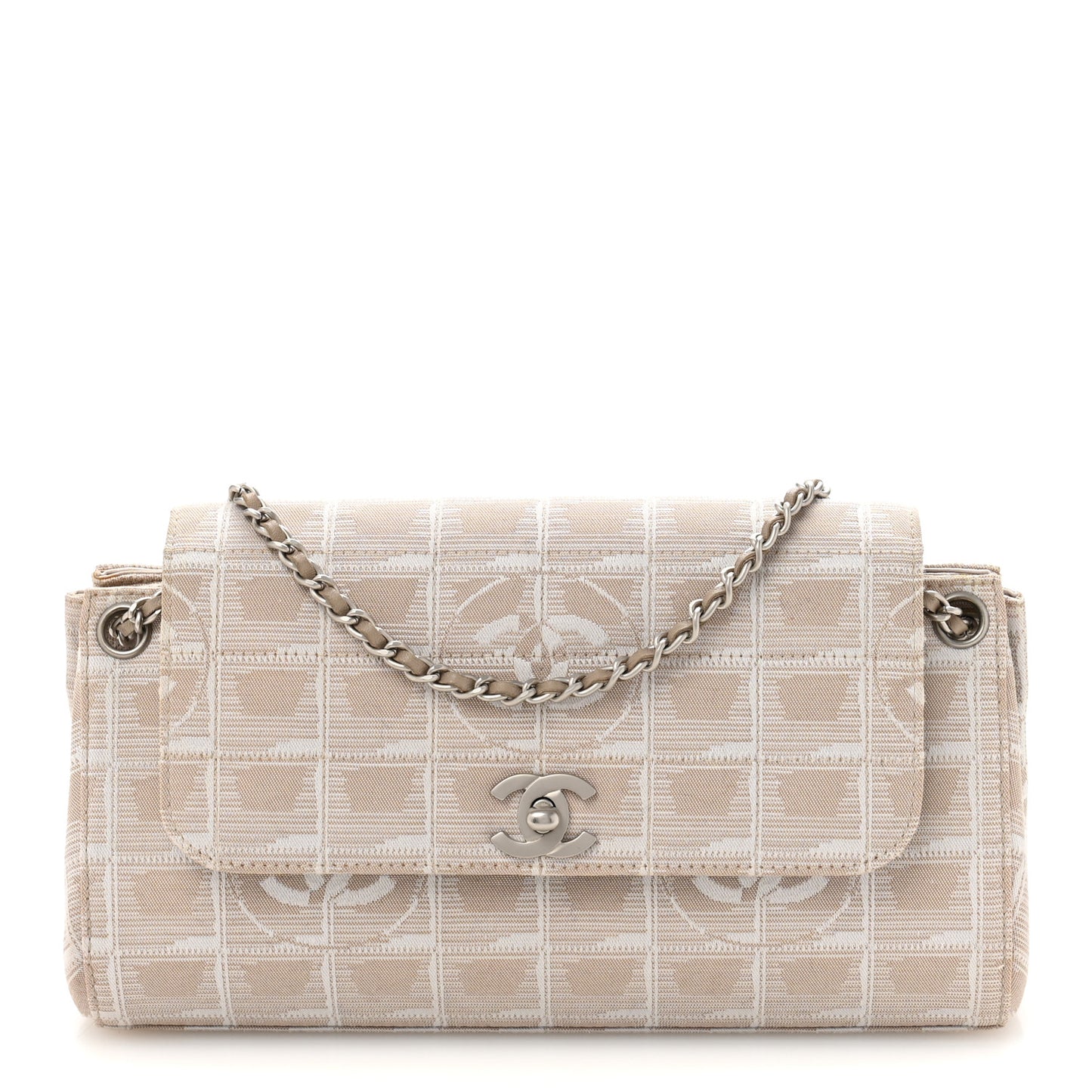 Nylon Travel Accordion Flap Beige