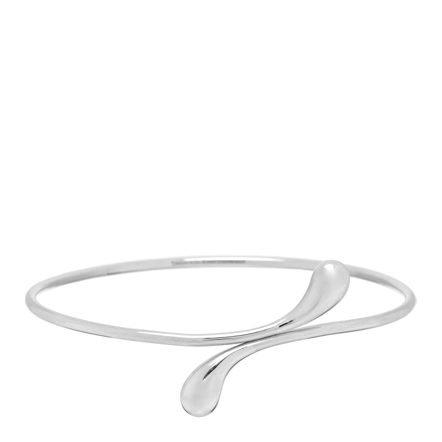 Sterling Silver Elsa Peretti Teardrop Bangle Bracelet
