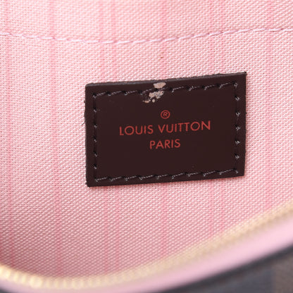 Louis Vuitton Damier Ebene Neverfull MM GM Pochette Rose Ballerine 6 of 10