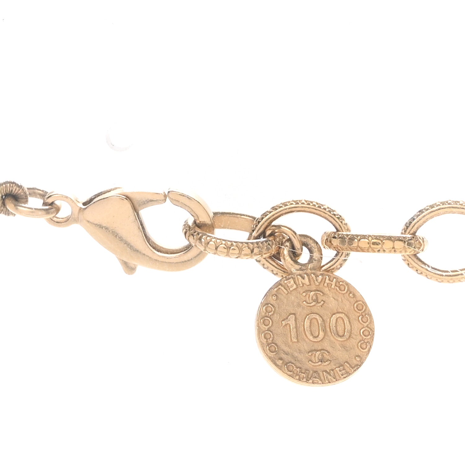 Chanel Pearl CC 100th Anniversary Necklace Light Gold 5 of 6