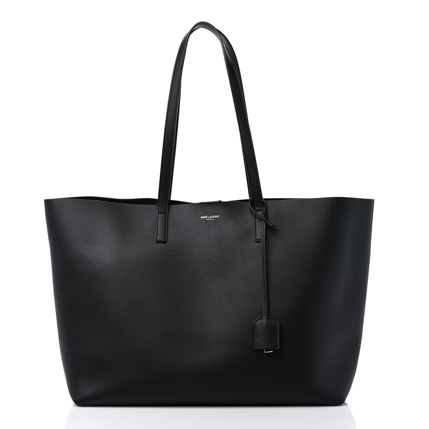 Saint Laurent Calfskin Large Shopping Tote Black 3 of 11