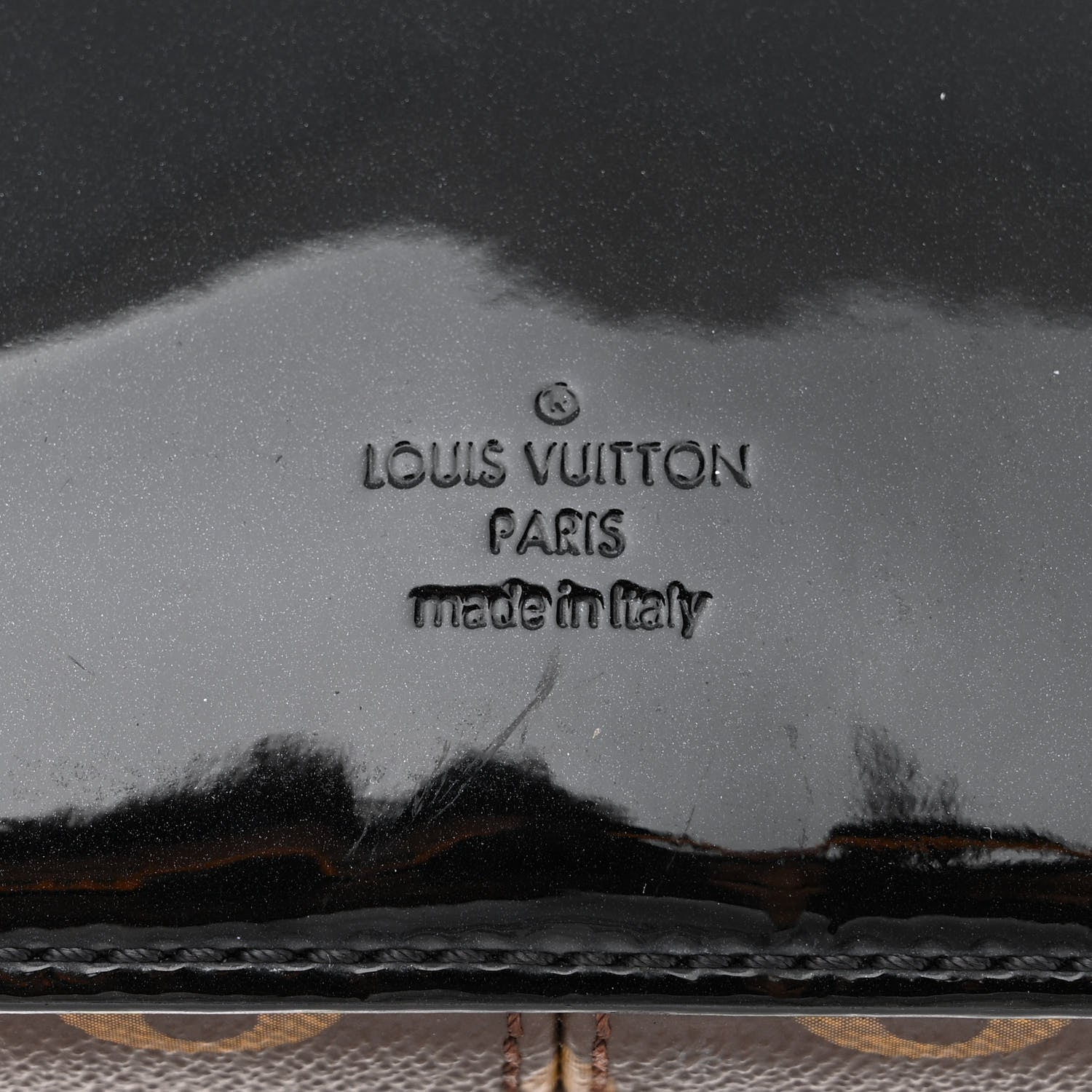 Louis Vuitton Patent Calfskin Monogram Cherrywood PM Black 6 of 12