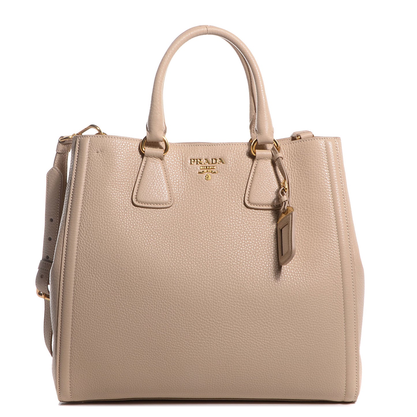 Vitello Daino Shopping Tote Sabbia