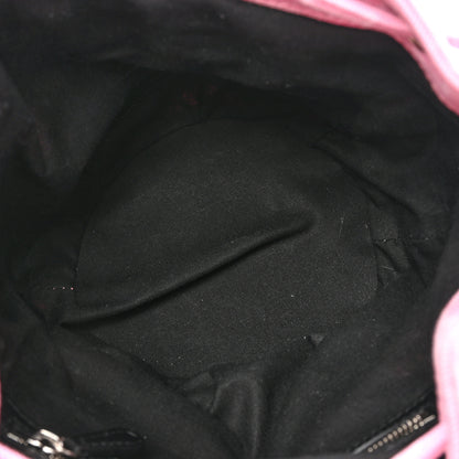 Balenciaga Washed Denim BB Monogram Le Cagole Bucket Bag XS Sweet Pink 5 of 10