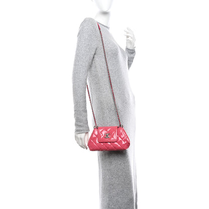Chanel Patent Quilted Small Coco Shine Accordion Flap Pink 2 of 11