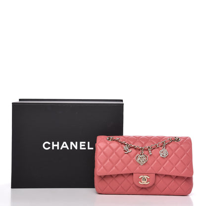 Chanel Lambskin Quilted Valentine Charms Medium Single Flap Pink 11 of 11