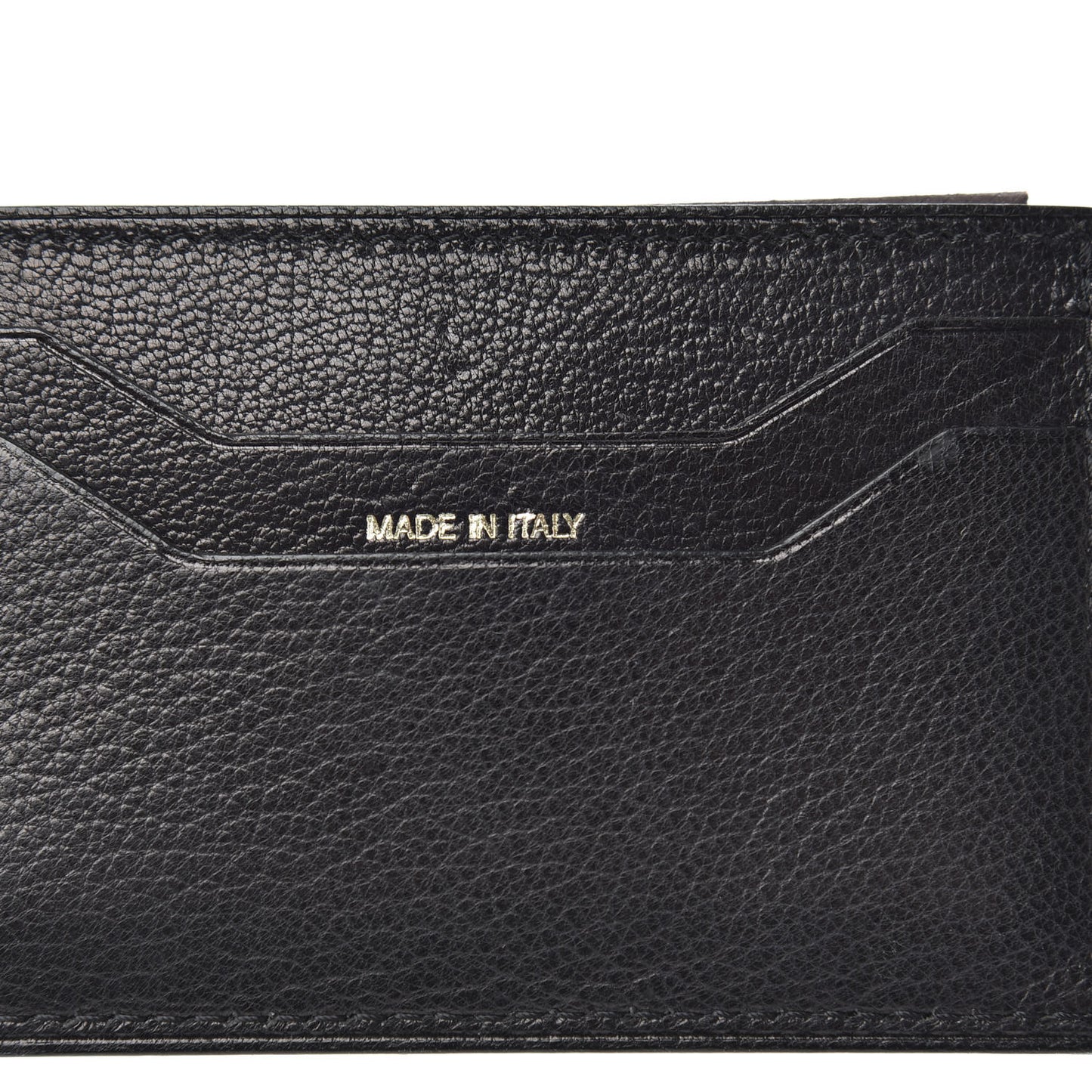 Goatskin Card Holder Black
