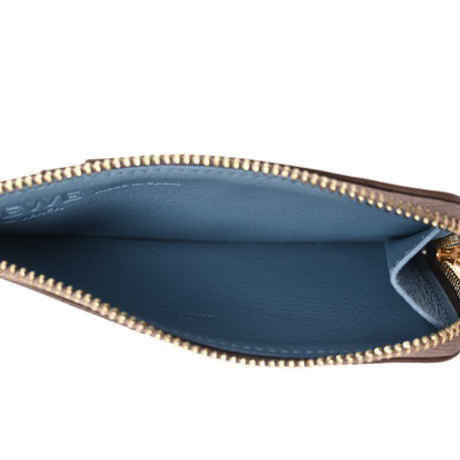 Loewe X Bernard Leach Soft Calfskin Deer Print Coin Card Holder Sand Blue Iceberg 5 of 9