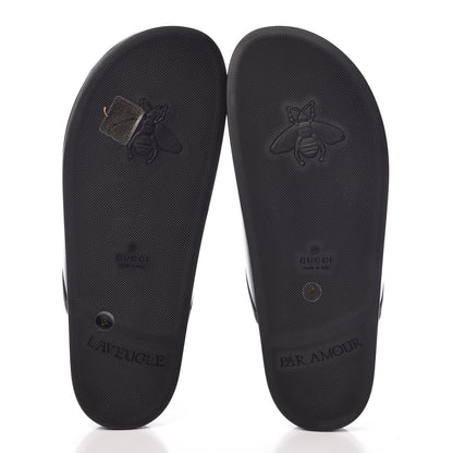 Gucci Malaga Kid Horsebit River Slippers 37 Black 6 of 11