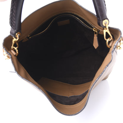 Louis Vuitton Veau Soie Calfskin Parnassea Bagatelle Hobo Hazelnut 4 of 13