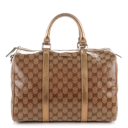 Gucci Crystal Monogram Medium Joy Boston Bronze 1 of 7