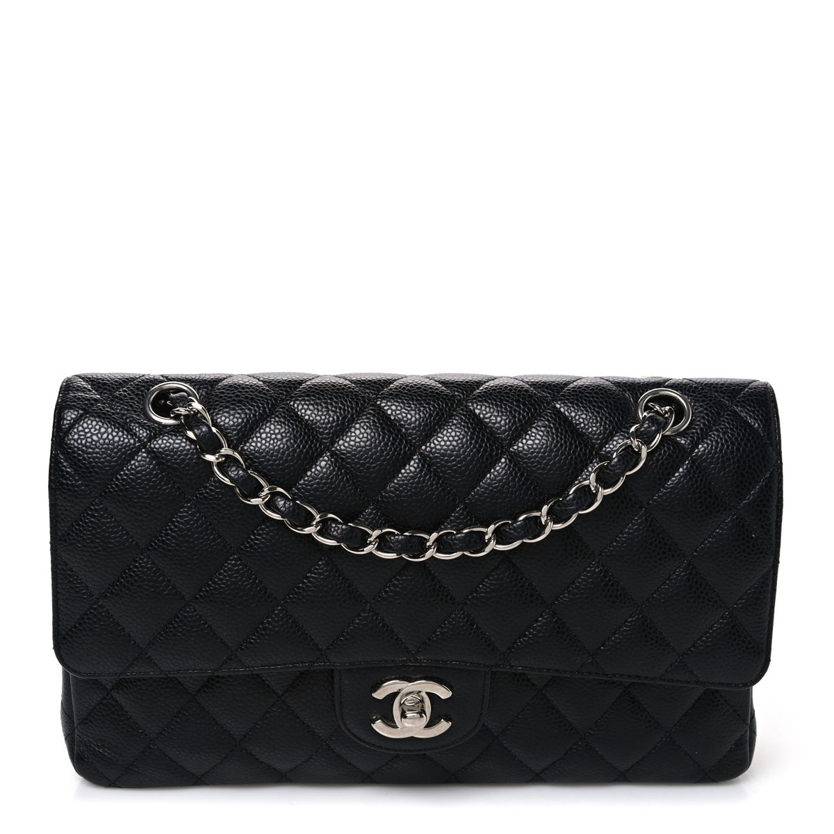 Chanel Caviar Quilted Medium Double Flap Black 1 of 11