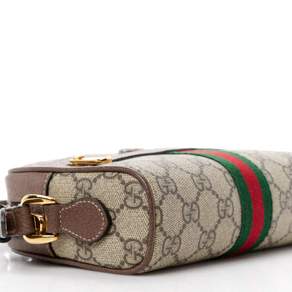 Gucci GG Supreme Monogram Web Mini Ophidia Shoulder Bag Brown 10 of 12
