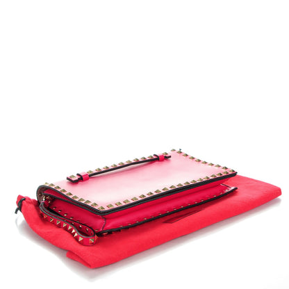 Valentino Garavani Nappa Rockstud Wristlet Clutch Cyclamin 4 of 9